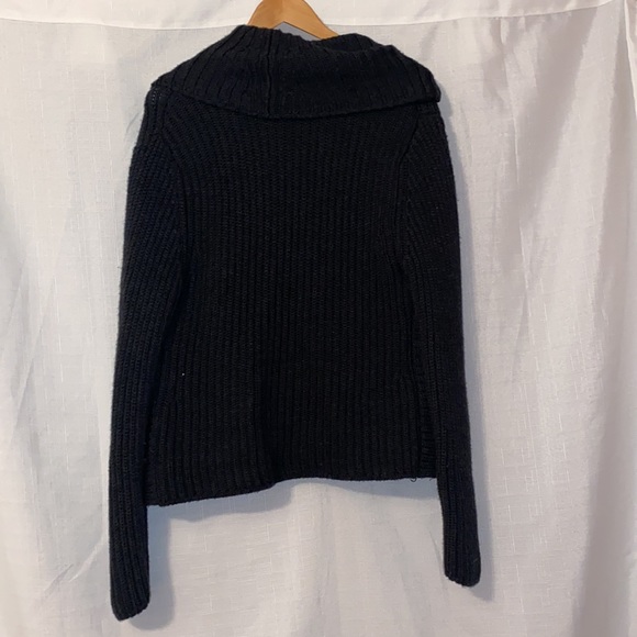 Eileen Fisher 100% Merino Wool Open Front Cardigan Charcoal Gray M - Picture 6 of 7